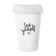 Dıythinker 350 ml Save Yourself Alıntı Klasik Kupa