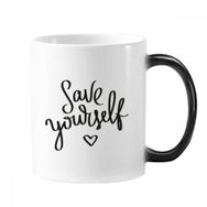 Dıythinker 350 ml Save Yourself Alıntısı Değişen Renk Kupa