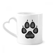Dıythinker 350 ml Sevimli Köpek Pençeleri Siyah Desenli Kupaları Seramik Kupa