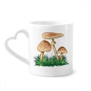 Dıythinker 350 ml Sevimli Yeşil Bitki Truffle İllüstrasyon Kupaları Seramik Kupa
