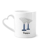 Dıythinker 350 ml Singapur Bahçeleri Bay Kupaları Seramik Kupa
