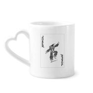 Dıythinker 350 ml Siyah Joker Oyun Kartları Desenli Kupaları Seramik Kupa