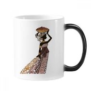 Dıythinker 350 ml Siyah Kadın Totems Afrika Seksi Aborijin Renk Kupa