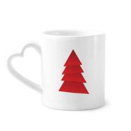 Dıythinker 350 ml Soyut Noel Ağacı Origami Desenli Kupaları Seramik Kupa