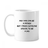 Dıythinker 350 ml Special To Be A Dad Babalar Festivali Alıntı Klasik Beyaz Çömlek Seramik Saplı Kupa
