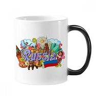 Dıythinker 350 ml St Basil's Cathedral Lenin Anıtolyum Rusya Grafiti Değişen Renk Kupa
