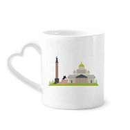 Dıythinker 350 ml St. Petersburg Rusya Ulusal Sembollü Kupaları Seramik Kupa