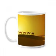 Dıythinker 350 ml Sunset All The Way To The Silk Road Deve Çöl Klasik Kupa
