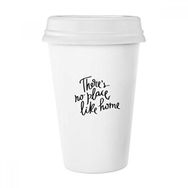 Dıythinker 350 ml There's No Place Like Home Alıntı Klasik Kupa Beyaz Çömlekçilik Seramik Kupa