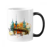 Dıythinker 350 ml Tokyo Japon Hafif Raylı Tren Kulesi Değişen Renk Kupa