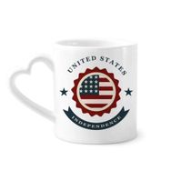 Dıythinker 350 ml USA Shied Independent Day America Kupaları Seramik Kupa