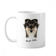 Dıythinker 350 ml Uzun Saçlı Kaba Collie Evcil Hayvan Hayvan Klasik Kupa