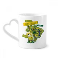 Dıythinker 350 ml Welcom Brezilya Yaz Futbol Kupaları Seramik Kupa