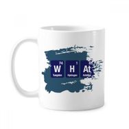 Dıythinker 350 ml What Chemical Element Science Boya Fırçası Kupa Beyaz Seramik Kupa