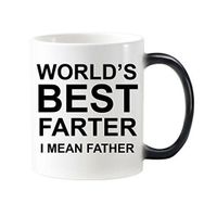 Dıythinker 350 ml World's Best Farter I Mean Father Kelimeler Sözler Aile Yaratıcı Tasarım Renk Kupasi