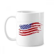 Dıythinker 350 ml Yıldızlar ve Çizgiler Özel Amerika Ülke Bayrağı Klasik Kupa