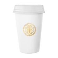 Dıythinker 350 ml Yuvarlak Altın Çin Bulut Desenli Klasik Kupa