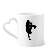 Dıythinker 350 ml Zıplama Dansçı Spor Breaking Kupaları Seramik Kupa