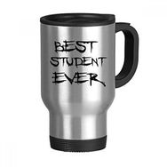 Dıythinker 368 ml Best Student Ever Teacher Alıntısı Paslanmaz Çelik Seyahat Seyahat Saplı Kupa