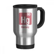 Dıythinker 368 ml Hg Kimyasal Element Bilim Paslanmaz Çelik Seyahat Bira Saplı Kupa