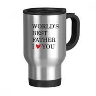 Dıythinker 368 ml Love You Best Father Dad Festival Alıntı Paslanmaz Çelik Seyahat Seyahat Saplı Kupa