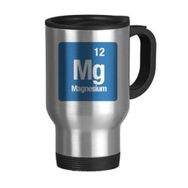 Dıythinker 368 ml Mg Magnezyum Kimyasal Element Chem Paslanmaz Çelik Seyahat Bira Kulplu Kupa