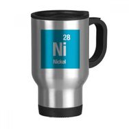 Dıythinker 368 ml Ni Nikel Kimyasal Element Bilim Paslanmaz Çelik Seyahat Kulplu Bira Kupa