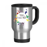 Dıythinker 368 ml Sloganı Never Put Off What You Can Do Today Until Tomorrow Paslanmaz Çelik Seyahat Seyahat Kulplu Kupa