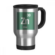 Dıythinker 368 ml Zn Çinko Kimyasal Element Bilim Paslanmaz Çelik Seyahat Kulplu Bira Kupa