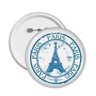 Dıythinker 5 Adet L Paris Fransa Eyfel Kulesi Klasik Simge Ülke Şehir Posta İşareti İllüstrasyon Desen Yuvarlak İğne Rozet Düğmesi