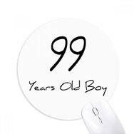 Dıythinker 99 yaş Erkek Yaş Uzun Ömürlü Baskılı Yuvarlak Kaymaz Kauçuk Mouse Pad