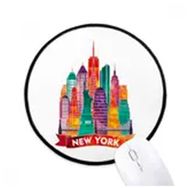 Dıythinker ABD Amerika Güzel Kale Mimarisi Yuvarlak Kaymaz Mouse Pad