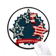 Dıythinker ABD Başkan Bayrağı Festivali Kutlama Yuvarlak Kaymaz Mouse Pad