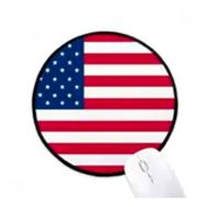 Dıythinker ABD Ulusal Bayrağı Kuzey Amerika Ülke Yuvarlak Kaymaz Mouse Pad
