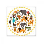 Dıythinker Afrika Vahşi Hayvanlar Vahşi Yaşam Afrika Savana Aslan 15x15 cm Seramik Karo