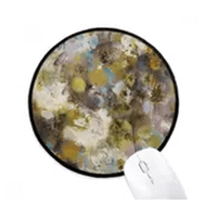 Dıythinker Ağustos Lotus XJJ Yağlıboya Yuvarlak Kaymaz Mouse Pad