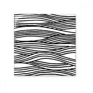 Dıythinker Ahşap Kesim Boyama Hattı Dalga Doku Seramik 10x10 cm Seramik Karo