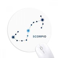 Dıythinker Akrep Burcu Burcu Baskılı Yuvarlak Kaymaz Kauçuk Mouse Pad