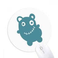Dıythinker Alien Creature Bear Baskılı Yuvarlak Kaymaz Kauçuk Mouse Pad