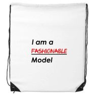 Dıythinker Alıntı I Am A Fashion Model İpli Sırt Çantası