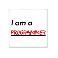 Dıythinker Alıntı I Am a Programmer Seramik 10x10 cm Seramik Karo