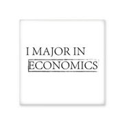 Dıythinker Alıntı I Major in Economics Seramik Bisque Fayans 10x10 cm Seramik Karo