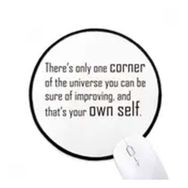 Dıythinker Alıntı Kendi Kendini Değiştirebilirsiniz Yuvarlak Kaymaz Mouse Pad