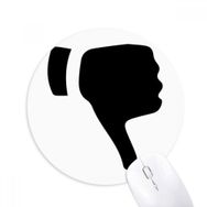 Dıythinker Alma Jest Silüeti Desenli Baskılı Yuvarlak Kaymaz Kauçuk Mouse Pad
