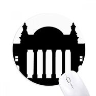 Dıythinker Almanya Berlin Reichstag Kent Simgesi Baskılı Yuvarlak Kaymaz Kauçuk Mouse Pad