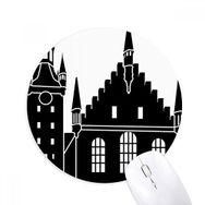 Dıythinker Almanya Köln Katedrali Kent Simgesi Baskılı Yuvarlak Kaymaz Kauçuk Mouse Pad