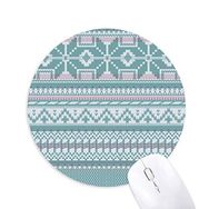 Dıythinker Altıgen Eşkenar dörtgen Noktalar Kuzey Desenli Baskılı Yuvarlak Kaymaz Kauçuk Mouse Pad