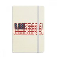 Dıythinker Amerika ABD Ülke Bayrağı İsim Kumaş Sert Kapak A5 Defter