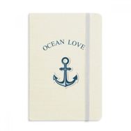 Dıythinker Anchor Ocean Love Deniz Yelkenli Mavi Kumaş Sert Kapak A5 Defter