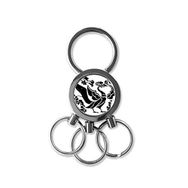 Dıythinker Antik Çin Çin Kültürü Wei ve Jin Hanedanları Kuşlar İllüstrasyon Desen Metal Anahtarlık